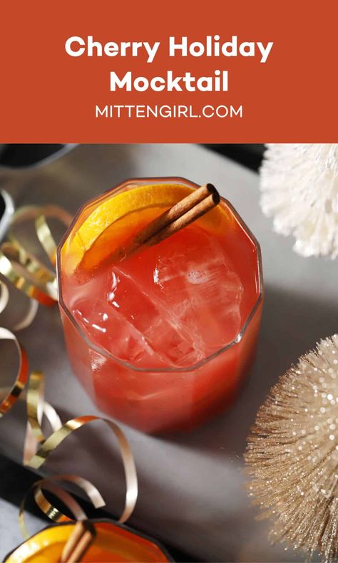 Refreshing and bright, a sparkling cherry holiday mocktail is the perfect non-alcoholic drink for all of your Christmas festivities. Christmas Mocktail Recipes, Mock Cocktails, Christmas Mocktail, Holiday Mocktail, Apple Cider Punch, Christmas Mocktails, Festive Holiday Drinks, Cherry Drink, Christmas Drinks Alcohol