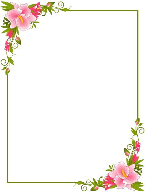 Frame For Picture Of Shorty And Whitney | Borders For Flower Border Clipart, Clip Art Frames Borders, Picture Borders, Printable Border, Flower Background Design, Printable Frames, Colorful Borders Design, Colorful Borders, Page Borders Design