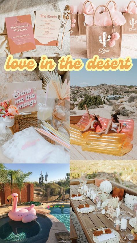 Bachelorette Party Aesthetic, Sedona Bachelorette, Palm Springs Bach, Desert Bachelorette Party, Desert Bachelorette, Cowboy Themed Birthday Party, Palm Springs Party, Scottsdale Bachelorette Party, Bachelorette Party Theme