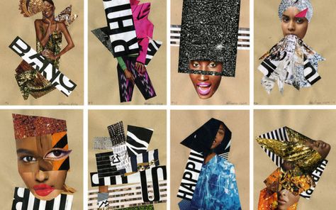 Artist Spotlight: Sweden-Based Illustrator Andrea Pippins Andrea Pippins, Creative Inspiration Board, Inspiring Others, Collage Inspiration, Black Panther Party, Visual Aid, Media Landscape, Color Collage, High School Art