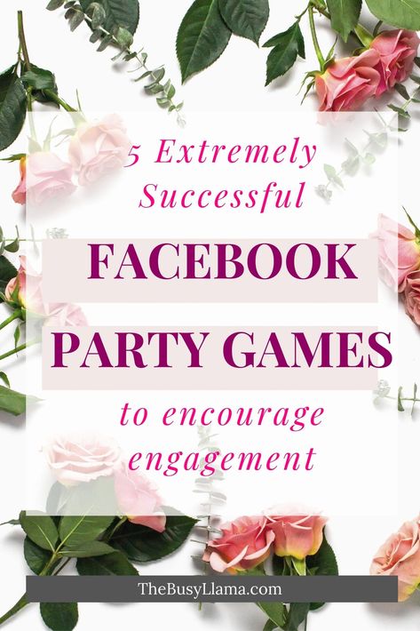 Are you ready for some amazing Facebook Party games? Do you want all the sales and engagement at your party? Of course, you do! If you are trying to sell things on Facebook you may be doing a party of some sort. Direct Sales Party Games, Direct Sales Games, Mary Kay Games, Scentsy Party Games, Facebook Party Games, Facebook Group Games, Online Party Games, Direct Sales Party, Mary Kay Facebook