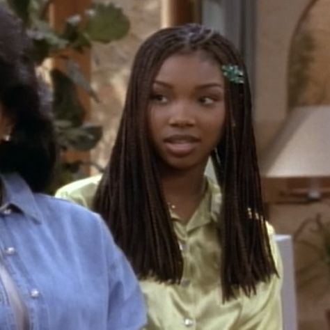 Moesha Braids 90s Style, Brandy 90s, 90s Hip Hop Outfits, Brandy Braids, Hair Movie, Cute Box Braids, African American Braids, Goddess Braids Hairstyles, Protective Hairstyles Braids