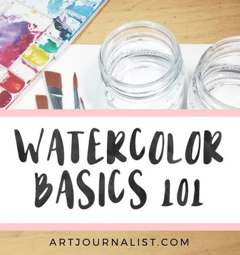 Watercolor Painting Tips For Beginners, Watercolor Supplies For Beginners, Starting Watercolor Painting, How To Watercolor Paint Beginner, Watercolor Tips For Beginners, How To Use Watercolor Paint, Watercolor Beginner Ideas, Watercolor Step By Step Tutorials, Beginning Watercolor Tutorials