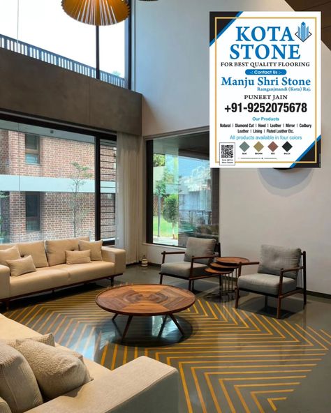 Kota stone flooring pattern with yellow jaisalmer Kota Stone Blue Natural stone 💙 We Deals Only In Quality Kota Stone Feel Free To Contact Us:- Manju Shri Stone +91-9252075678 +91-7878303339 #kotastone #kotastoneflooring #kotastoneblue #kotahstone #cotta #cota #cotastone #cottastone #kotastonebrown #kotastoneblue #archítecturelovers #marble #granite #buildingmaterials #architecturestone #architecturestone #tiles #marbleflooring #banglore #hydrabad #cochin #interiordesign... Kota Stone Flooring Pattern, Jaisalmer Stone Flooring, Stone Flooring Pattern, Kota Flooring, Kota Stone Flooring, Interior Flooring, Flooring Pattern, Flooring Design, Indian Home Interior