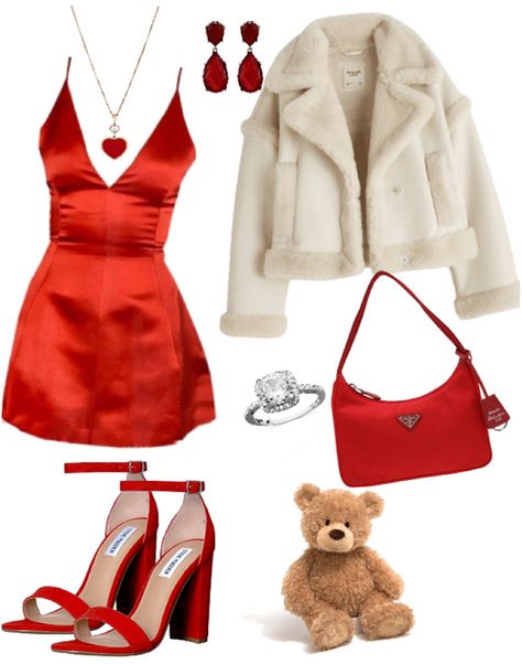 Valentines Day Outfits Aesthetic, Polyvore Outfits Aesthetic, Valentine Outfits For Women, Outfits Drawing, Valentines Day Outfits, Cute Valentines Day Outfits, Valentines Outfit, Random Outfits, Comfy Outfits Winter