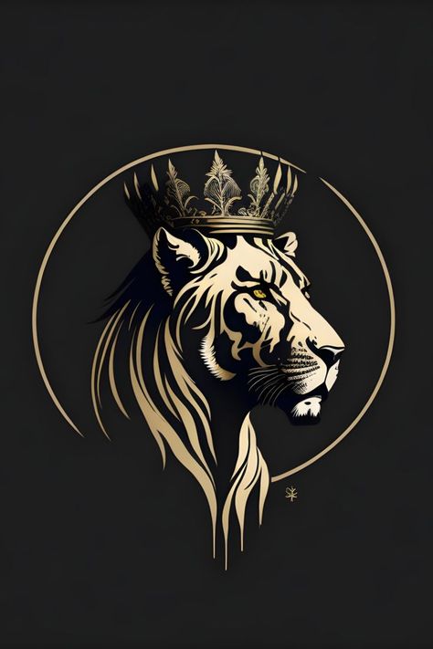 Boss Logo Design, Iphone Wallpaper King, Lioness Queen, Leon Logo, Zodiac Leo Art, Lion King Drawings, Lion Artwork, Eagle Wallpaper, Bull Tattoos