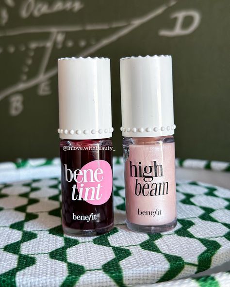 High Beam Satiny pink complexion highlighter + Benetint = Perfect combo for a gorgeous glazed cherry cheeks with a fresh makeup look 🥰 (Swipe for #swatches ) 🏷️Benefit Cosmetics, Benetint, Cherry 🍒 Cheeks, Benetint, Tint , Makeup Benefit, Glamorous Beauty, Beauty Cosmetics #benefit #benefitpinkclub #pinkclub #benebene #benetint #giftedbybenefitcosmetics #beam #cherrycheaks #makeupvideo #ugc Benefit Cosmetics, Benefit Tint, Tint Makeup, Fresh Makeup Look, Pink Club, Fresh Makeup, Beautiful Desk, High Beam, Makeup Videos