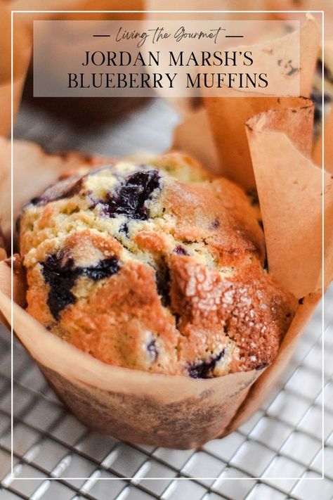 Discover the timeless delight of Jordan Marsh's Blueberry Muffins recipe! Perfect for breakfast or any time of day, our recipe promises homemade goodness and classic flavor. Blueberry Banana Bread Muffins, Best Homemade Blueberry Muffins, Large Blueberry Muffins Recipe, Blueberry Muffins With Frozen Berries, Betty Crocker Blueberry Muffins Recipes, Best Moist Blueberry Muffin Recipe, Super Moist Blueberry Muffins, Moist Blueberry Muffins Recipe, Maple Syrup Blueberry Muffins