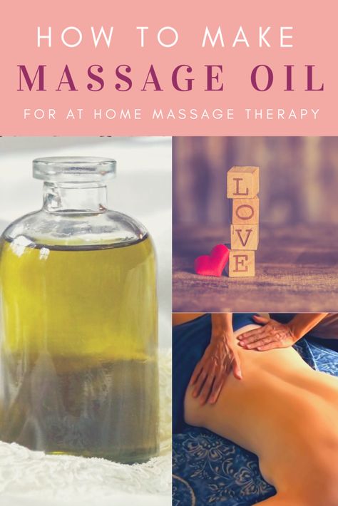 Whether you want a sensual massage or need to do massage therapy at home, homemade massage oil is easy to make.  And you control the scents. Here is a basic massage oil recipe and recommendations for essential oils. #massagetechniques #marriagetips #healthyliving Message Oil Essential Oils, Best Oils For Massage, Massage Oil Recipe Diy, How To Make Massage Oil Recipe, Coconut Oil Massage Oil Recipe, Message Oil Recipe, Diy Body Massage Oil, How To Make Massage Oil, Homemade Massage Oil Recipes