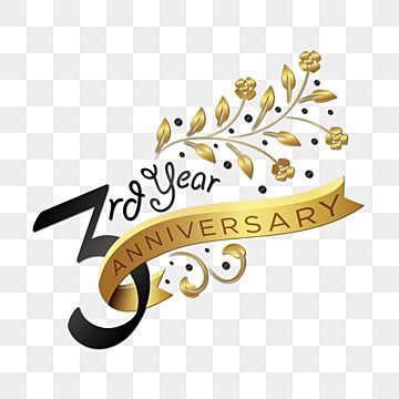 Happy Third Anniversary, Anniversary Png, 3rd Year Anniversary, 60 Year Anniversary, Third Wedding Anniversary, Happy 3rd Anniversary, Happy 4th Anniversary, Halloween Logo, Anniversary Banner