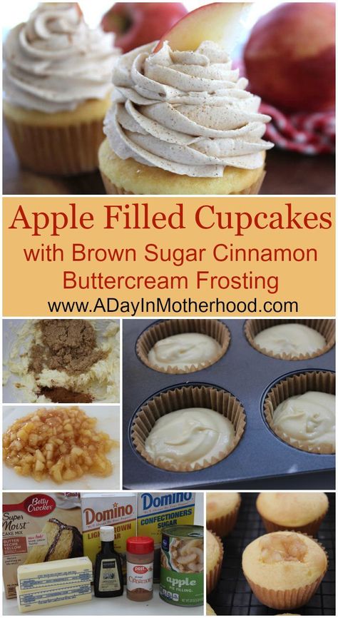 Pie, Spiced Walnuts Recipe, Cinnamon Buttercream Frosting, Apple Spice Cupcakes, Fall Desserts Apple, Caramel Apple Cupcakes, Cinnamon Frosting, Apple Pie Cupcakes, Frosting Ideas