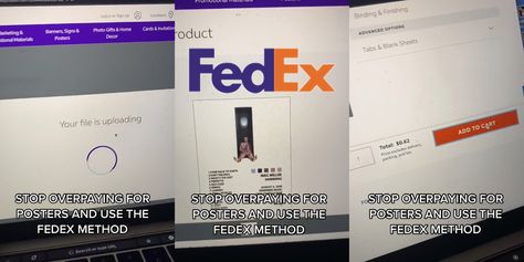 Fedex Printing Posters, Fedex Poster Hack, Fedex Poster, Cheap Posters, Poster Drawing, Text Overlay, Mac Miller, Viral Video, Get High