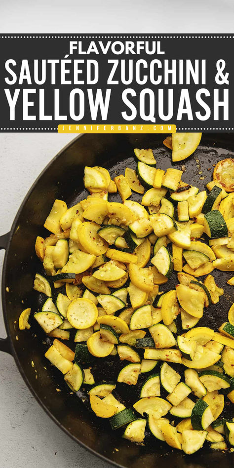 This sautéed zucchini and yellow squash recipe is bursting with flavor but only uses a few simple seasonings. It will be your favorite Summer side dish. Zucchini Dinner Ideas, Best Keto Cheesecake Recipe, Yellow Squash Recipe, Sauteed Zucchini And Squash, Low Carb Zucchini Recipes, Keto Mashed Cauliflower, Zucchini And Yellow Squash, Sautéed Zucchini, Low Carb Side Dish