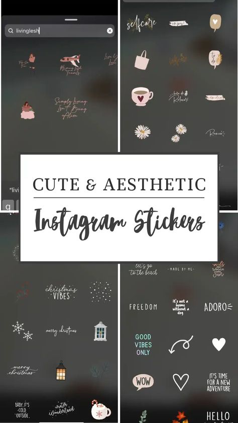 Cute Cursive Font, Cute Instagram Stickers, Instagram Decal, Instagram Sticker, Bubble Quotes, Instagram Font, Only Aesthetic, Black And White Instagram, Autumn Instagram