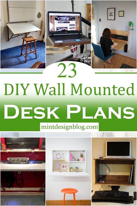 Diy Wall Mounted Desk, Floating Wall Desk, Arm Crochet, Fold Up Desk, Diy Floating Desk, Murphy Desk, Drop Down Desk, Electric Bike Diy, Fold Out Desk