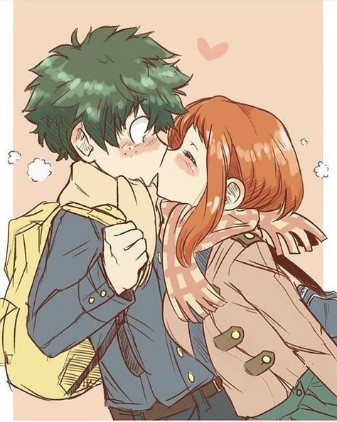 Deku X Uraraka, My Hero Academia 2, Star Wars Facts, Ochako Uraraka, My Hero Academia Memes, My Hero Academia Episodes, Anime Kiss, Hero Academia Characters, Anime Ships