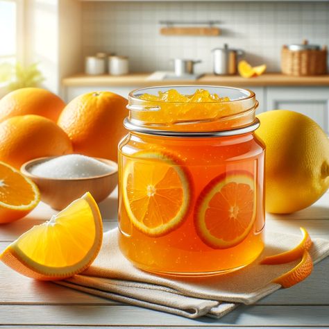 Cooking up Joy - Made with love: Citrus Sunrise Marmalade Marmalade Photography, Sweet Orange Marmalade Recipes, Lemon Ginger Marmalade, Orange And Lemon Marmalade Recipe, Blood Orange Marmalade, Homemade Marmalade, Healthy Cakes, Orange Jam, Types Of Cheese