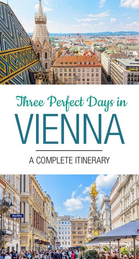 3 Days in Vienna: The Perfect Vienna Itinerary Vienna Itinerary, Vienna Travel Guide, Vienna Austria Travel, Belvedere Palace, Austria Travel Guide, Things To Do In Vienna, Vienna Travel, Europe Itineraries, Austria Travel