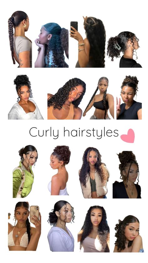 Quick Curly Hairstyles, Styles For Black Women, Curly Hair Beauty, Curly Hair Care Routine, Mixed Curly Hair, Quick Natural Hair Styles, Cute Curly Hairstyles, Curly Hair Styles Easy, Hairdos For Curly Hair