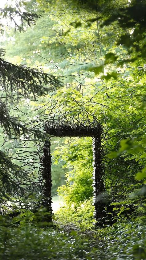 Magic Gates into the Forest [Video] | Landscape design, Landscape, Fantasy landscape Nature, Fantasy House, Forest Video, Botany Art, Forest Gate, Earth Craft, Witch Garden, Forest Cabin, Into The Forest