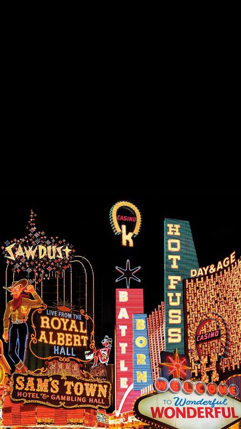 Sams Town, Old Vegas, Vegas Sign, 5 Wallpaper, Iphone 5 Wallpaper, Brandon Flowers, Vintage Neon Signs, The Killers, Band Wallpapers