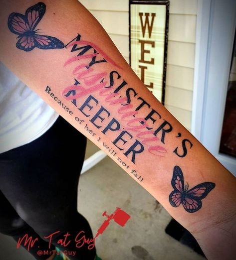 My Sister's Keeper, Cute Sister Tattoos, Tattoo Mafia, Cute Tattoos On Wrist, Cute Simple Tattoos, Matching Best Friend Tattoos, Remembrance Tattoos, Hand Tattoos For Girls, Cute Hand Tattoos