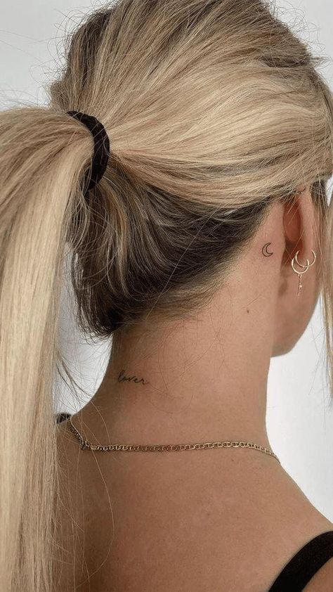 Behind-the-ear tattoos are an increasingly popular placement for ink. We rounded up 14 cool examples of behind-the-ear tattoos inside. Cute Dainty Tattoos Behind Ear, Female Behind The Ear Tattoos, Red Tattoos Behind Ear, Behind Tattoos Ear, Small Tattoos Ear, Tiny Tattoos Behind Ear, Tattoos For Behind The Ear, Star Behind Ear Tattoo, Ear Tattoo Behind The