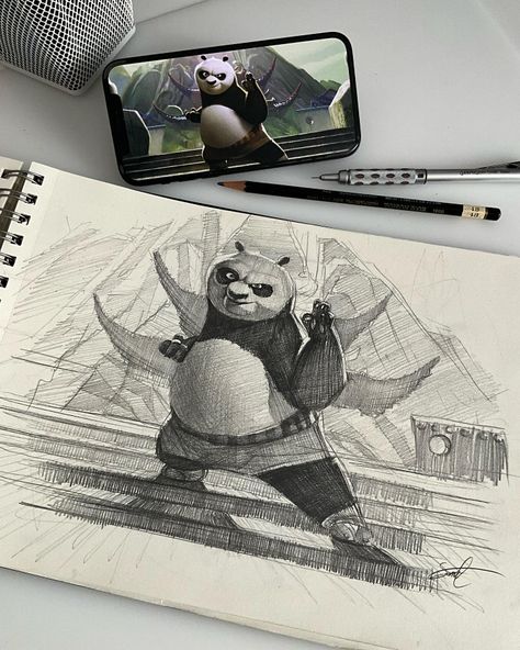 Pen Art Drawings, Art Drawings Sketches Pencil, Arte Sketchbook, Marker Drawing, Kung Fu Panda, Art Drawings Sketches Creative, Realistic Art, Arte Fantasy, Art Inspiration Painting