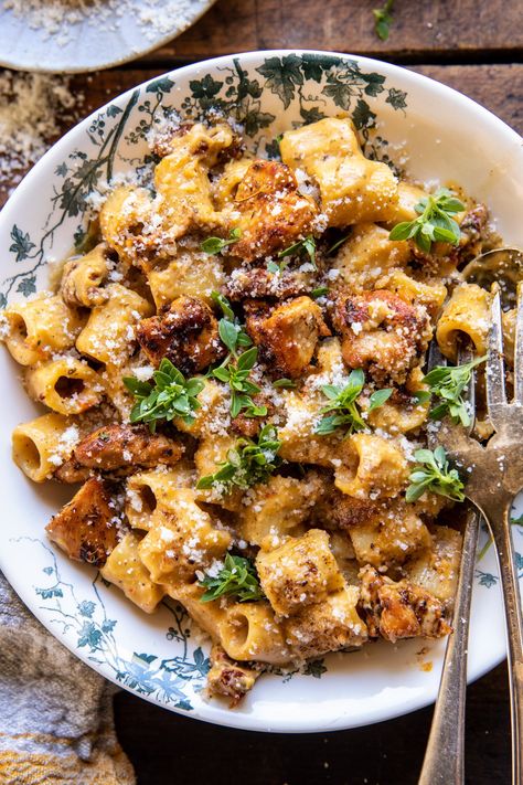 Roasted Butternut Squash and Sun-Dried Tomato Chicken Pasta | halfbakedharvest.com Roasted Butternut Squash And Sun-dried Tomato Chicken Pasta, Half Baked Harvest Butternut Squash, Fall Pasta Dinner, Catering Inspiration, Tomato Chicken Pasta, 2024 Meals, Half Baked Harvest Recipes, Tomato Chicken, Butternut Squash Pasta