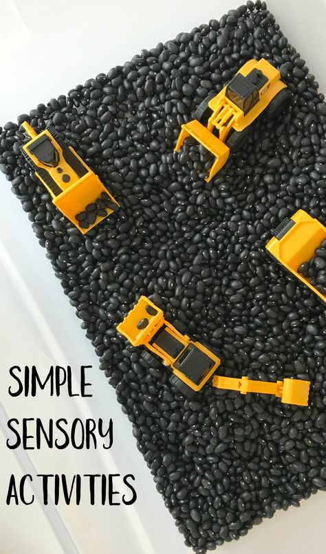 3 Simple Sensory Activities - The Chirping Moms Simple Activities For Preschoolers, Construction Crafts For Toddlers, Construction Activities For Toddlers, February Sensory Bin, Science Preschool Activities, Dye Pasta, Rainbow Spaghetti, Sensory Activities For Preschoolers, Activity Sensory