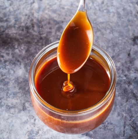 How to Make Ten-Minute Microwave Caramel  | Cook's Illustrated Miso Caramel, Microwave Caramels, Caramel Recipes Sauce, How To Make Caramel, Homemade Caramel Sauce, Homemade Condiments, Condiment Recipes, Salted Caramel Sauce, Malted Milk