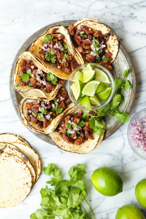 Cilantro Lime Steak Tacos, Taco Truck Recipes, Street Taco Dinner Party, Taco Truck Tacos Recipe, Street Tacos Steak, Taco Truck Tacos, Authentic Mexican Street Tacos, Real Tacos, Real Mexican Tacos