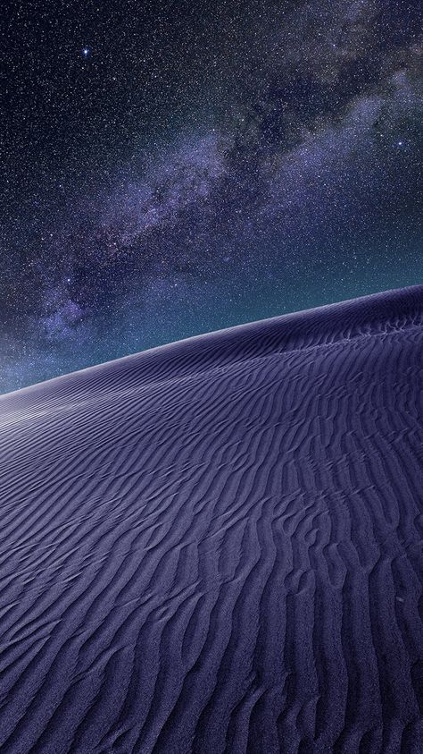 purple desert night Sky And Stars, Night Vale, 판타지 아트, The Night Sky, Big Sky, Sand Dunes, Starry Sky, Night Photography, Milky Way