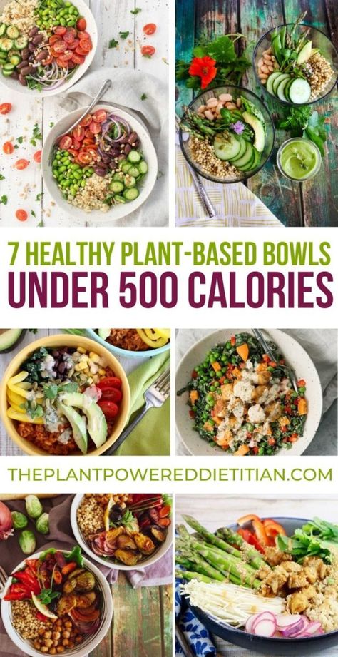 Recipes Under 500 Calories, Vegan Bechamel, Vegan Bowl Recipes, 500 Calorie Meals, Low Calorie Vegan, 500 Calorie, Healthy Bowls Recipes, Breakfast Low Carb, Plant Based Recipes Easy