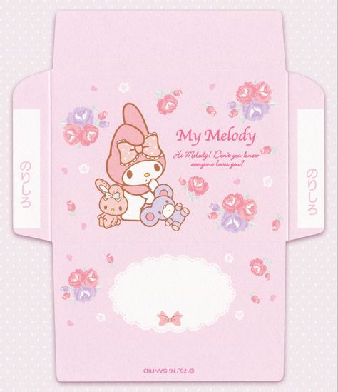 Hello Kitty Envelope Printable, My Melody Envelope Template, Cute Envelope Printable, Sanrio Letter Template, My Melody Envelope Printable, Sanrio Envelope Printable, Hello Kitty Envelope Template, Sanrio Envelope Template Printable, Sanrio Printables Templates