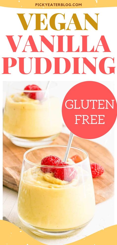 Vegan Vanilla Pudding, Vanilla Pudding Recipe, Dairy Free Pudding, Vanilla Pudding Recipes, Sugar Free Vanilla Pudding, Healthy Chocolate Pudding, Homemade Vanilla Pudding, Fresh Strawberry Recipes, Kid Friendly Dessert