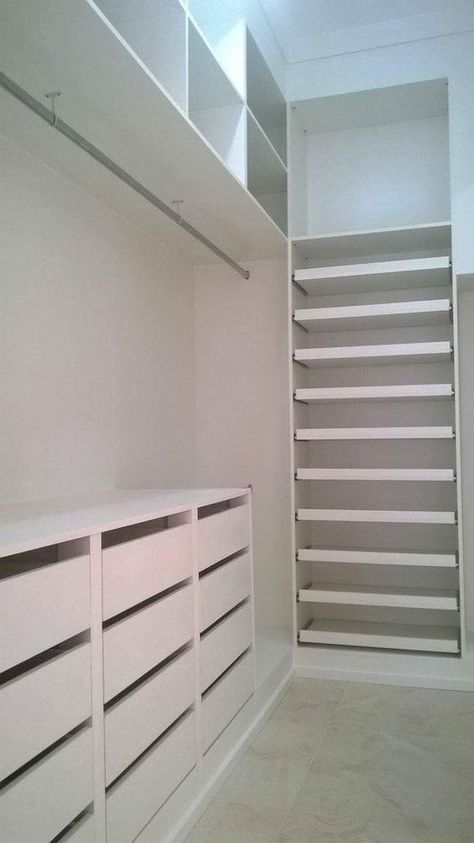 House Closet, Walk In Closet Design, Closet Design Layout, Closet Renovation, Closet Layout, Closet Drawers, Wardrobe Room, Small Closets, Closet Remodel