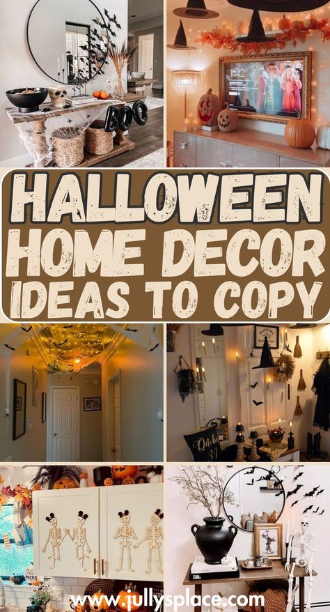 halloween decor ideas, halloween home decor, halloween decorations, halloween indoor decor Halloween Entryway, Decorate For Halloween, Halloween Decor Ideas, Spooky Halloween Decorations, Spooktacular Halloween, Small Apartment Decorating, Halloween Decorations Indoor, Halloween Home, Halloween Home Decor