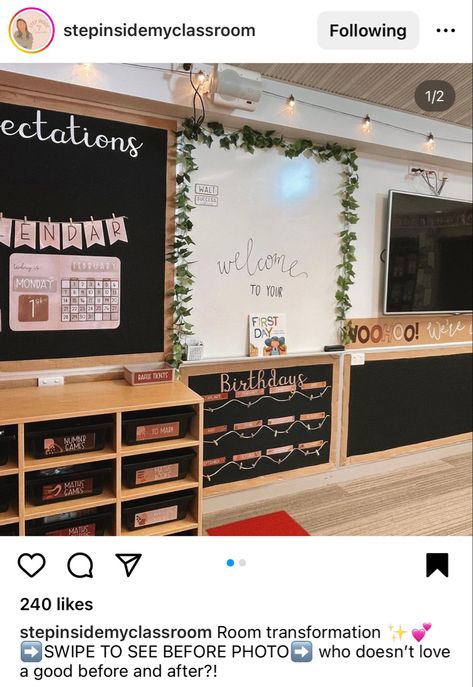 Moody Classroom, Dark Classroom Aesthetic, Cozy Classroom Ideas High School, High School Classroom Decorating Ideas, Classroom Decor High School, Classroom Makeover, 3rd Grade Classroom, High School Classroom, New Classroom