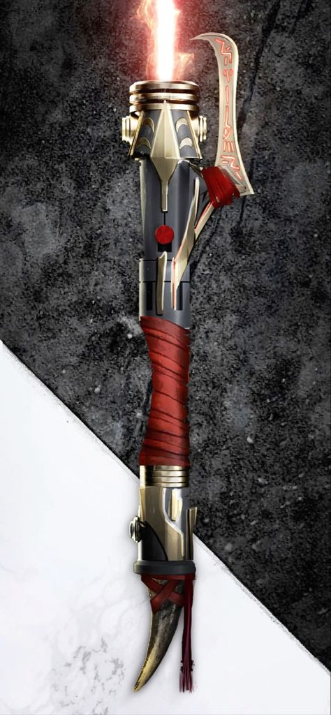 Lightsaber Concept, Sith Lightsaber, Starwars Cosplay, Broken Blade, High Republic, The Acolyte, Lightsaber Design, Red Lightsaber, Sabre Laser