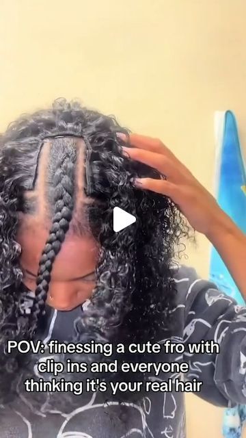 BetterLength Hair on Instagram: "Protective Styles with Middle Part, Side Part, and Flip Over using Clip-Ins! 😍
Which one do you like? 
.
.
Find the most natural clip ins that can be styled like your hair on our website (link in bio) 👆🏽
1 bundle is enough for full head 
If you are not sure which texture works with your hair, feel free to DM us some pics for suggestions 🥰
.
. 
Thanks @shaunaemoni @ashtakeoff for these tutorials 😘❤️ 
#betterlength #clipin #clipinsfornaturalhair #naturalhairstyles  #protectivestyles" Clip In Braid Pattern, Side Part Clip Ins, Texture Words, Braid Patterns, Middle Part, Half Up Half Down Hair, Hair Fashion, Side Part, Middle Parts