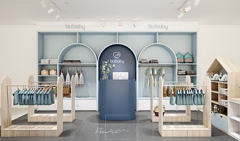 Children Boutique Display, Kids Boutique Ideas, Kids Store Display, Baby Store Display, Kids Clothing Store Design, Casa Disney, Storing Baby Clothes, Retail Store Interior Design, Kids Interior Design