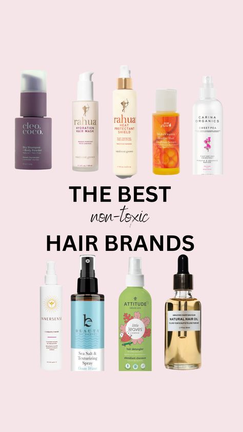 Looking for hair products without nasty and harsh chemicals?? Check these out!! ✨ Nontoxic Hair Products, Non Toxic Curly Hair Products, Non Toxic Hair Products, Toxic Free Shampoo And Conditioner, Non Toxic Shampoo And Conditioner, Nontoxic Dry Shampoo, Best Non Toxic Shampoo, Nexxus Hair Products, Cruelty Free Brands