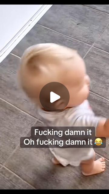 Funny Baby Jokes, Toddler Videos, Funny Baby Gif, Funny Day Quotes, Funny Animals With Captions, Paid Promotion, Toddler Humor, Bad Kids