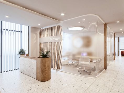 Modern Healthcare Design, Modern Dental Clinic Design, Small Dental Clinic Design, Small Clinic Design, Clinic Design Architecture, Dental Clinic Reception Design, Dental Clinic Reception, Clinic Architecture, Dentistry Clinic