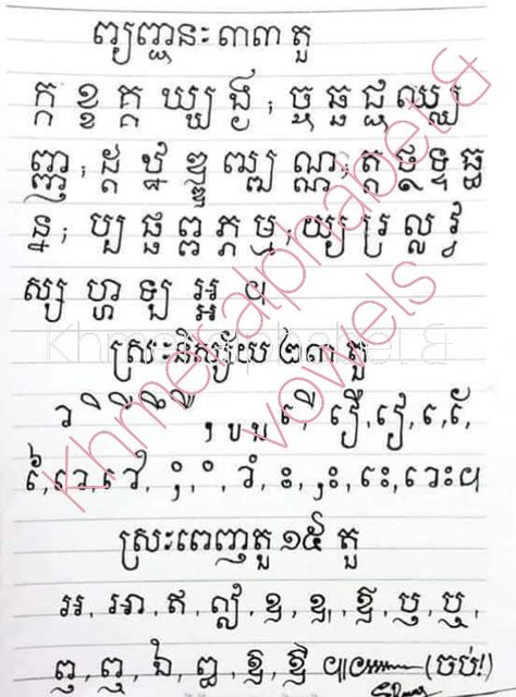 Drawing Letters Fonts, Learn Khmer, Khmer Alphabet, Khmer Drawing, Khmer Language, Basic English Grammar Book, Adjective Words, Letters Fonts, Vietnamese Language