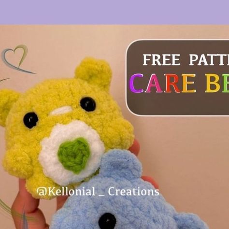 Care Bear Pattern, Care Bear, Bear Pattern, Room Diy, Free Crochet Pattern, Crochet Patterns, Gift Ideas, Perfect Gift, Crochet