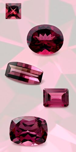 Rhodolite Garnet Faceted Gems, Semi Precious Gems, Beautiful Rocks, Gemstones Crystals, Gems Crystals, Rhodolite Garnet, Minerals And Gemstones, Rocks And Gems, Garnet Gemstone