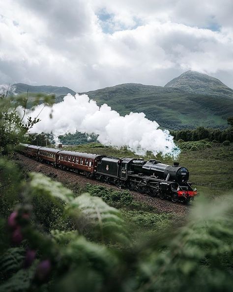 VisitScotland shared a post on Instagram: “Who recognises this steam train travelling through the Highlands?! 🙋⚡ What a shot by…” • Follow their account to see 6,329 posts. Steam Trains Photography, Lovers Photos, Fort William, Nature Music, Train Photography, Visit Scotland, Scottish Landscape, Steam Train, Hogwarts Express