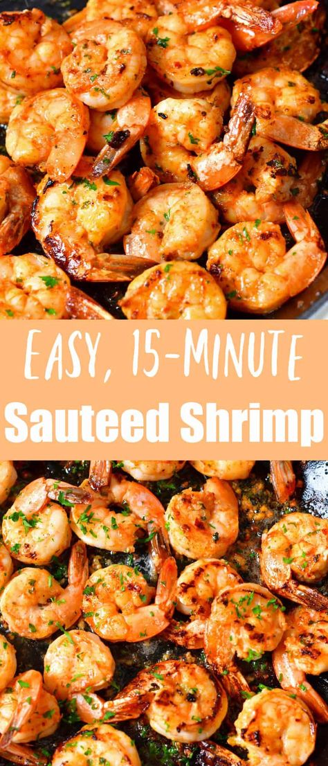 Sautéed shrimp is a quick and easy recipe to make juicy and flavorful shrimp in just 10 minutes. These shrimp have a great flavor from a perfect combination of butter, garlic, and simple seasoning. Seafood Charcuterie, Quick Shrimp Recipes, Flavorful Shrimp, Shrimp Recipes Healthy, Sauteed Shrimp, Shrimp Recipes For Dinner, Shrimp Seasoning, Shrimp Recipes Easy, Shrimp Dishes